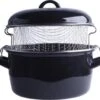 Orange85 Frituurpan - Zwart - Inductie - Emaille - Diameter 24 Cm - Met Draadmand - 3,5 Liter 1 Orange85 Frituurpan - Zwart - Inductie - Emaille - Diameter 24 Cm - Met Draadmand - 3,5 Liter -Keuken Verkoop 1200x1031