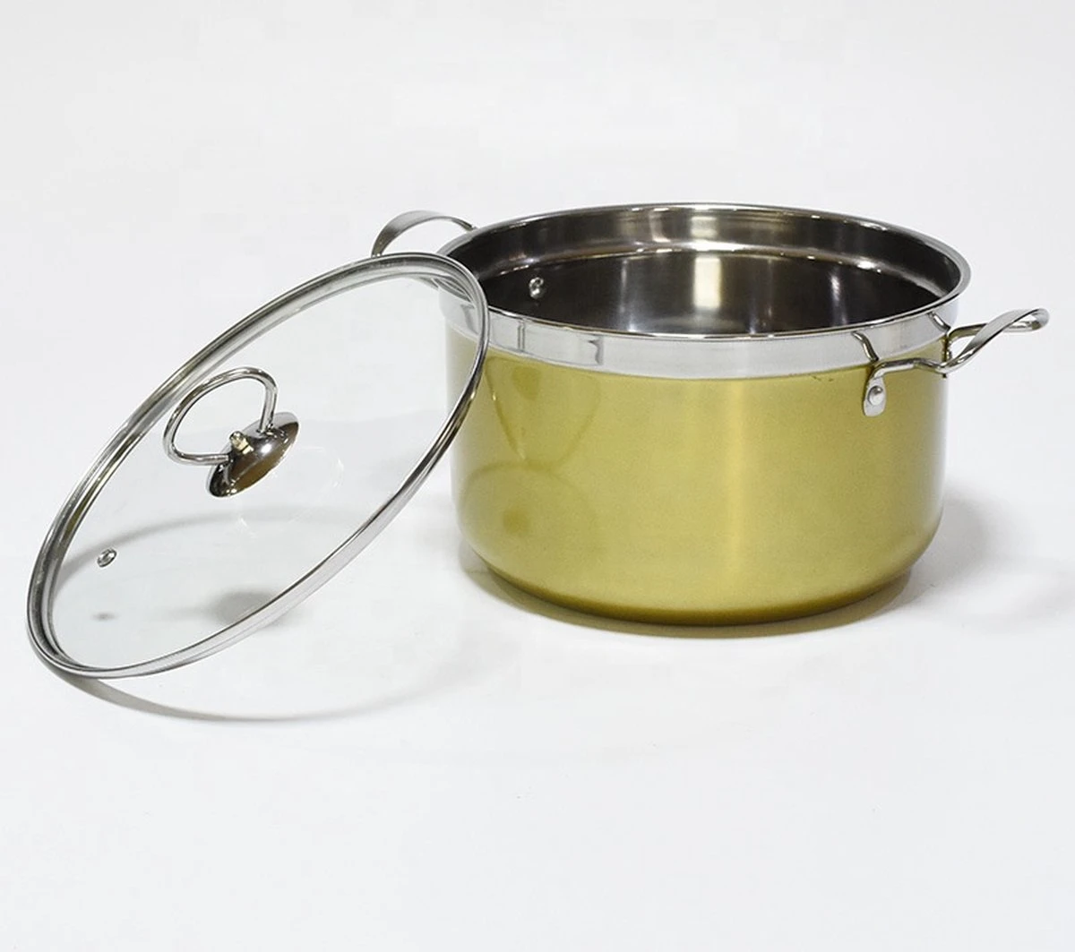 Pannenset – 5-delig – Swifth - Roestvrij Stalen Kookpannen – Inductie – Gas – Keramisch 3 Pannenset – 5-delig – Swifth - Roestvrij Stalen Kookpannen – Inductie – Gas – Keramisch - Afbeelding 2