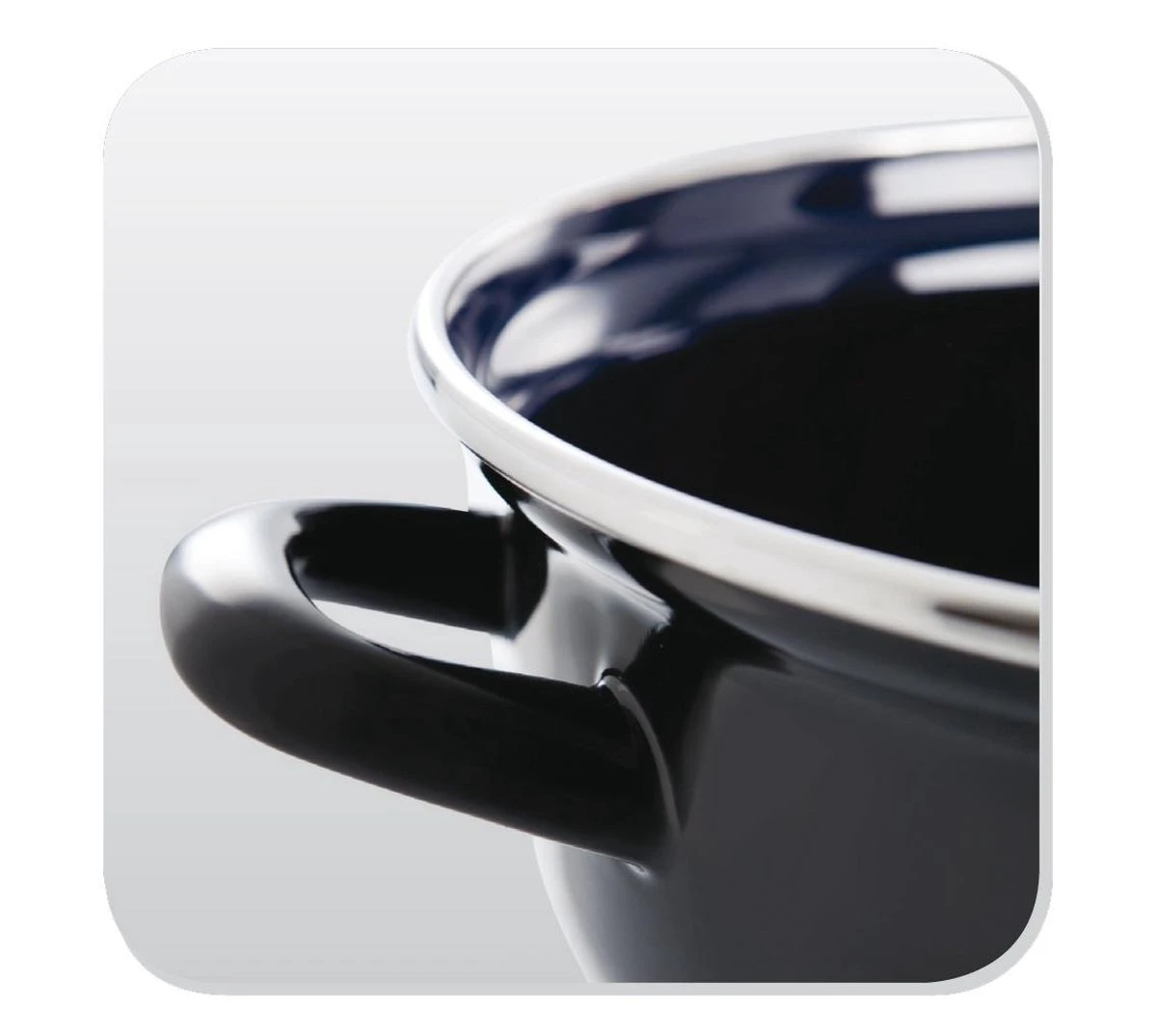 BK Fortalit Frituurpan Ø24 Cm - Zwart - Emaille - Inductie 5 BK Fortalit Frituurpan Ø24 Cm - Zwart - Emaille - Inductie - Afbeelding 3