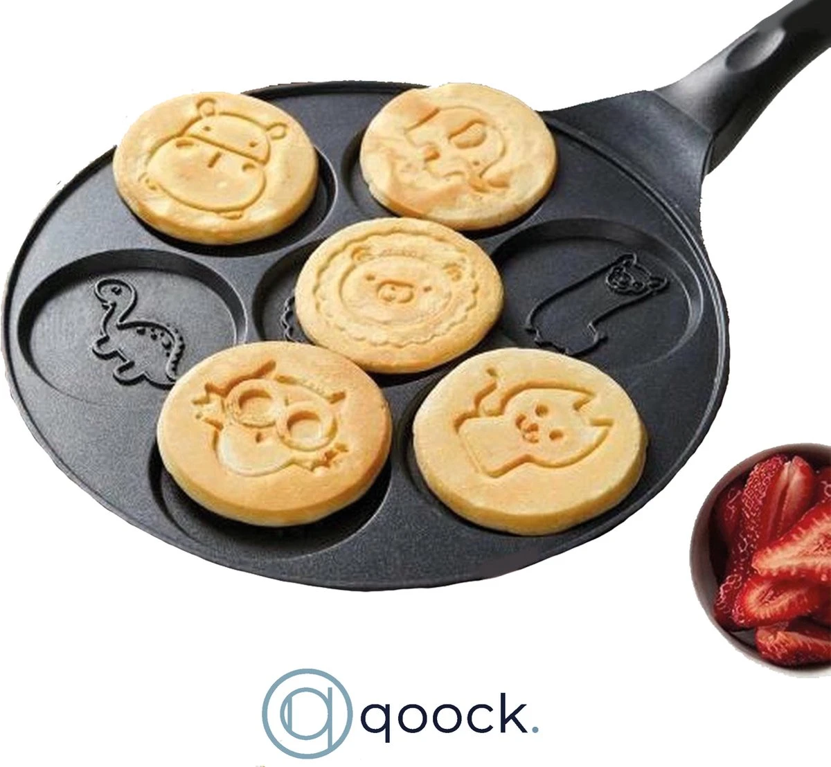 Cheffinger | Boerderij Dieren Pannenkoekenpan | 26cm | Vaatwasser Bestendig 3 Cheffinger | Boerderij Dieren Pannenkoekenpan | 26cm | Vaatwasser Bestendig