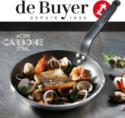 DeBuyer Carbone Plus Koekenpannenset Inductie - Zonder Anti Aanbaklaag - Gratis Spatel - Alle Warmtebronnen -Keuken Verkoop 1200x1130 1
