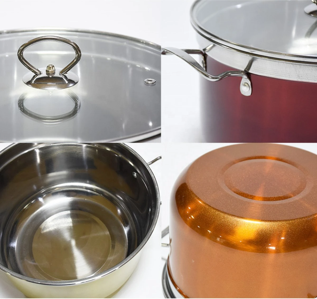 Pannenset – 5-delig – Swifth - Roestvrij Stalen Kookpannen – Inductie – Gas – Keramisch 5 Pannenset – 5-delig – Swifth - Roestvrij Stalen Kookpannen – Inductie – Gas – Keramisch - Afbeelding 4