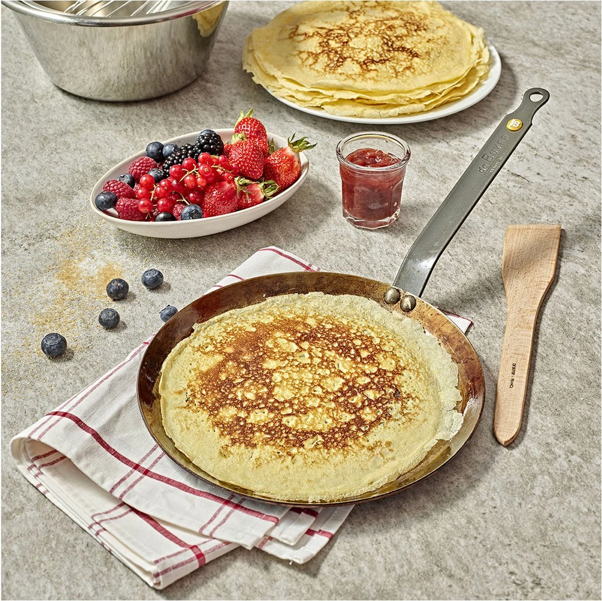 DeBuyer Mineral B Element Crêpe- En Pannenkoekenpan - Ø 24 Cm 7 DeBuyer Mineral B Element Crêpe- En Pannenkoekenpan - Ø 24 Cm - Afbeelding 5
