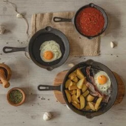 Blackwell Koekenpannenset - Gietijzer - ø 16, 20 En 25 Cm - Zonder Anti-aanbaklaag -Keuken Verkoop 1200x1200 300