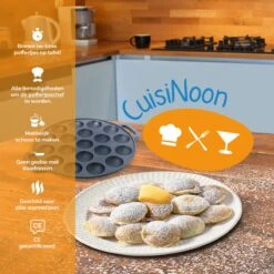 CuisiNoon® Poffertjespan Premium - Complete Poffertjesmaker Set - Inclusief Bakboek -Keuken Verkoop 1200x1200 436