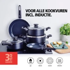 Brabantia Cooking Pleasure Set - 5 Delig - Inductie - Keramische Anti Aanbaklaag - Pfas Vrij -Keuken Verkoop 1200x1200 471