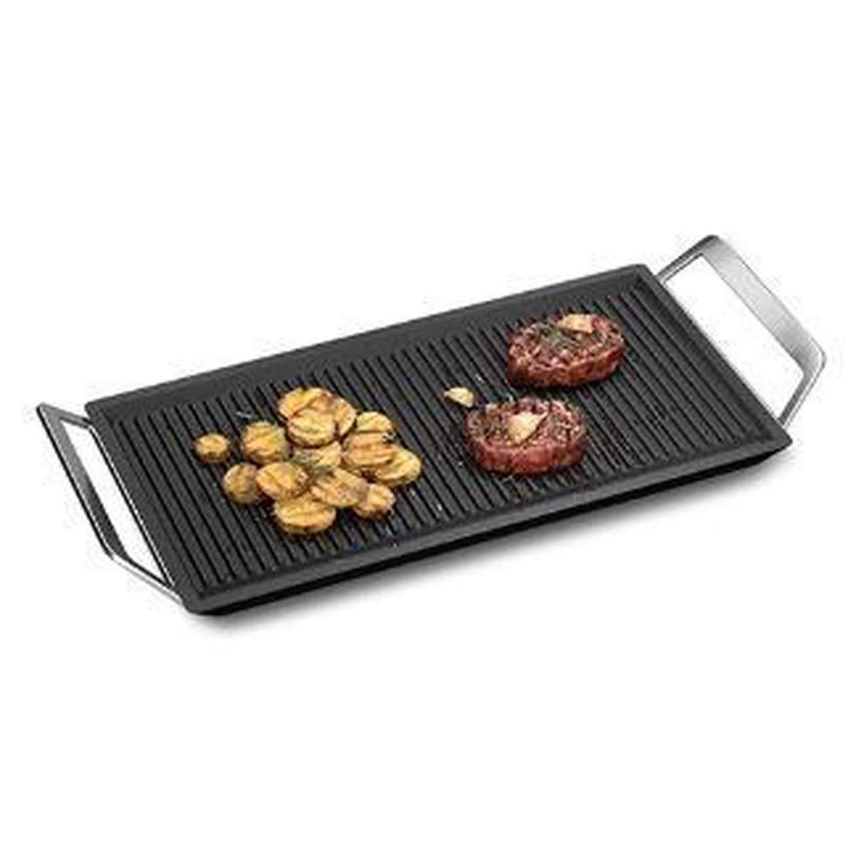 AEG MASTERY COLLECTION Plancha A9HL33 - Grillplaat - Gegoten Aluminium - 22 X 43 Cm 8 AEG MASTERY COLLECTION Plancha A9HL33 - Grillplaat - Gegoten Aluminium - 22 X 43 Cm - Afbeelding 6