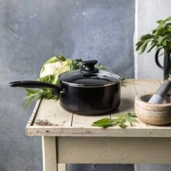 GreenPan Cambridge Steelpan 16cm - Zwart - Inductie - PFAS-vrij -Keuken Verkoop 1200x1200 878