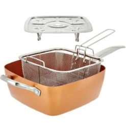 Nuovva Koperen Frituurpan, Met Diepe Zijkanten & Deksel 16 Nuovva Koperen Frituurpan, Met Diepe Zijkanten & Deksel -Keuken Verkoop 1200x1200 909