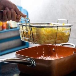 Nuovva Koperen Frituurpan, Met Diepe Zijkanten & Deksel 19 Nuovva Koperen Frituurpan, Met Diepe Zijkanten & Deksel -Keuken Verkoop 1200x1200 911