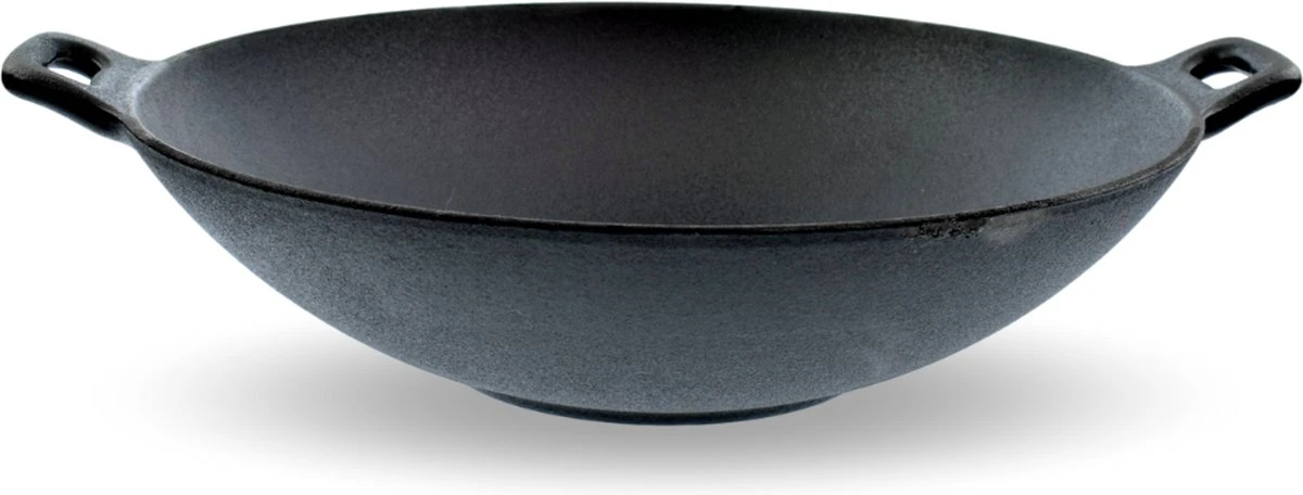 Orange85 Gietijzeren Wokpan - Alle Warmtebronnen - Inductie - Wok - Zwart - 31cm - Gietijzer - Wokpannen 3 Orange85 Gietijzeren Wokpan - Alle Warmtebronnen - Inductie - Wok - Zwart - 31cm - Gietijzer - Wokpannen