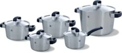BK Conical Cool Pannenset - 5-delig - RVS - Geschikt Voor Alle Warmtebronnen 41 BK Conical Cool Pannenset - 5-delig - RVS - Geschikt Voor Alle Warmtebronnen -Keuken Verkoop 1200x525