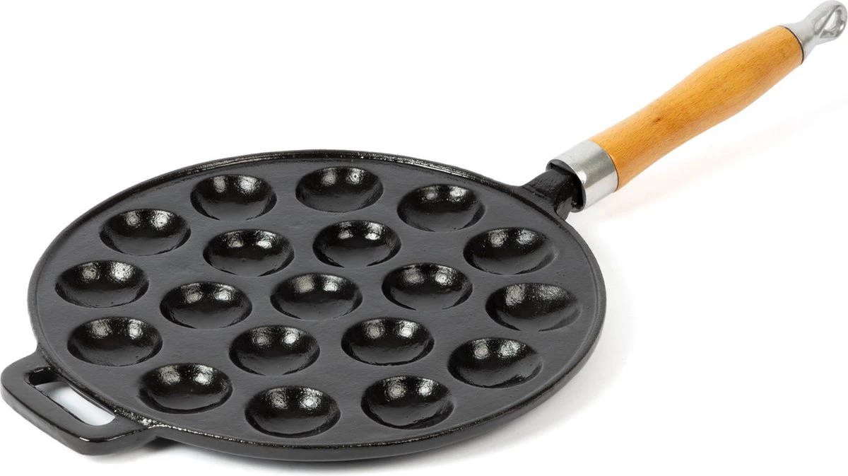 Blackwell Poffertjespan - Met Houten Steel - Gietijzer - ø 24 Cm 5 Blackwell Poffertjespan - Met Houten Steel - Gietijzer - ø 24 Cm - Afbeelding 3
