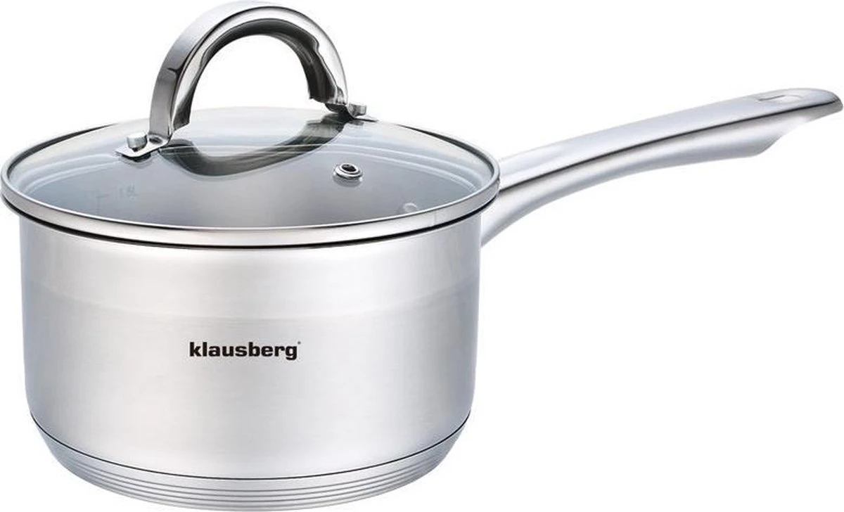 Klausberg 7131 - Steelpan Met Deksel - Sauspan - 12 Cm - 0.5 Liter 4 Klausberg 7131 - Steelpan Met Deksel - Sauspan - 12 Cm - 0.5 Liter - Afbeelding 2