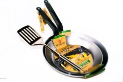 DeBuyer Carbone Plus Koekenpannenset Inductie - Zonder Anti Aanbaklaag - Gratis Spatel - Alle Warmtebronnen