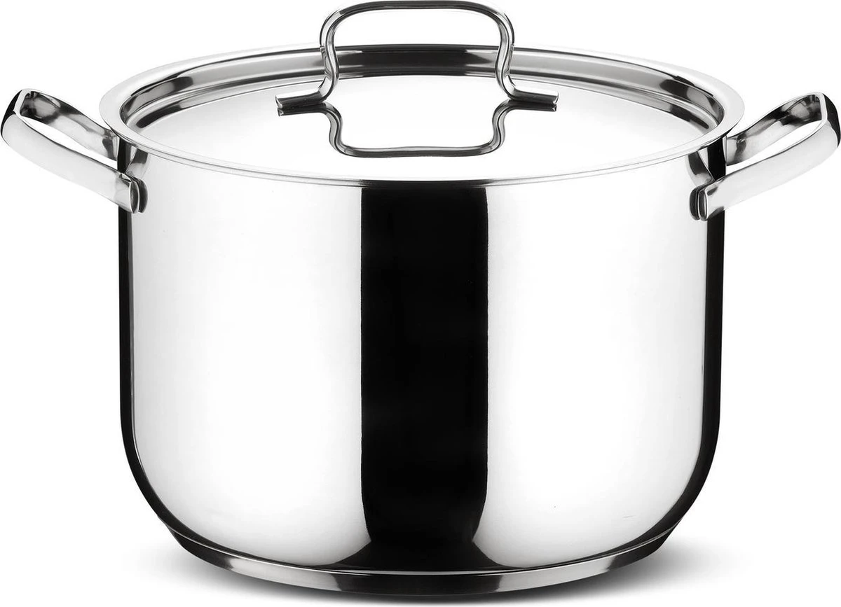 Lagostina Sfisiosa Acciaio SFIZIOSA ACCIAIO 10-delig (hoge Kookpan 22 Cm + Kookpan 18/22 Cm + Hapjespan 24 Cm + Steelpan 14 Cm + Melkpot 12 Cm + Deksels 14/18/22/24 Cm) 6 Lagostina Sfisiosa Acciaio SFIZIOSA ACCIAIO 10-delig (hoge Kookpan 22 Cm + Kookpan 18/22 Cm + Hapjespan 24 Cm + Steelpan 14 Cm + Melkpot 12 Cm + Deksels 14/18/22/24 Cm) - Afbeelding 4