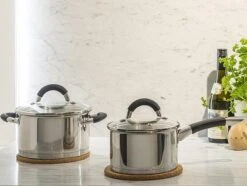 Sola Pannenset Venice - 4 Delig - Ø 16,16,18,20 Cm - Zilver - RVS - Sandwichbodem -Keuken Verkoop 1200x906 1