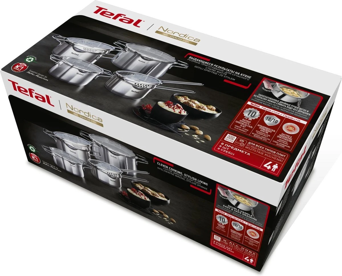 Tefal Nordica Pannenset 4 Delig - Steelpan Ø16 Cm & Kookpan Ø 18 + Ø 20 + Ø 24 Cm 20 Tefal Nordica Pannenset 4 Delig - Steelpan Ø16 Cm & Kookpan Ø 18 + Ø 20 + Ø 24 Cm - Afbeelding 18