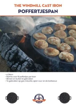 The Windmill Poffertjespan 30 Cm Gietijzer 2,3 Kg Zwart 14 The Windmill Poffertjespan 30 Cm Gietijzer 2,3 Kg Zwart -Keuken Verkoop 847x1200 1